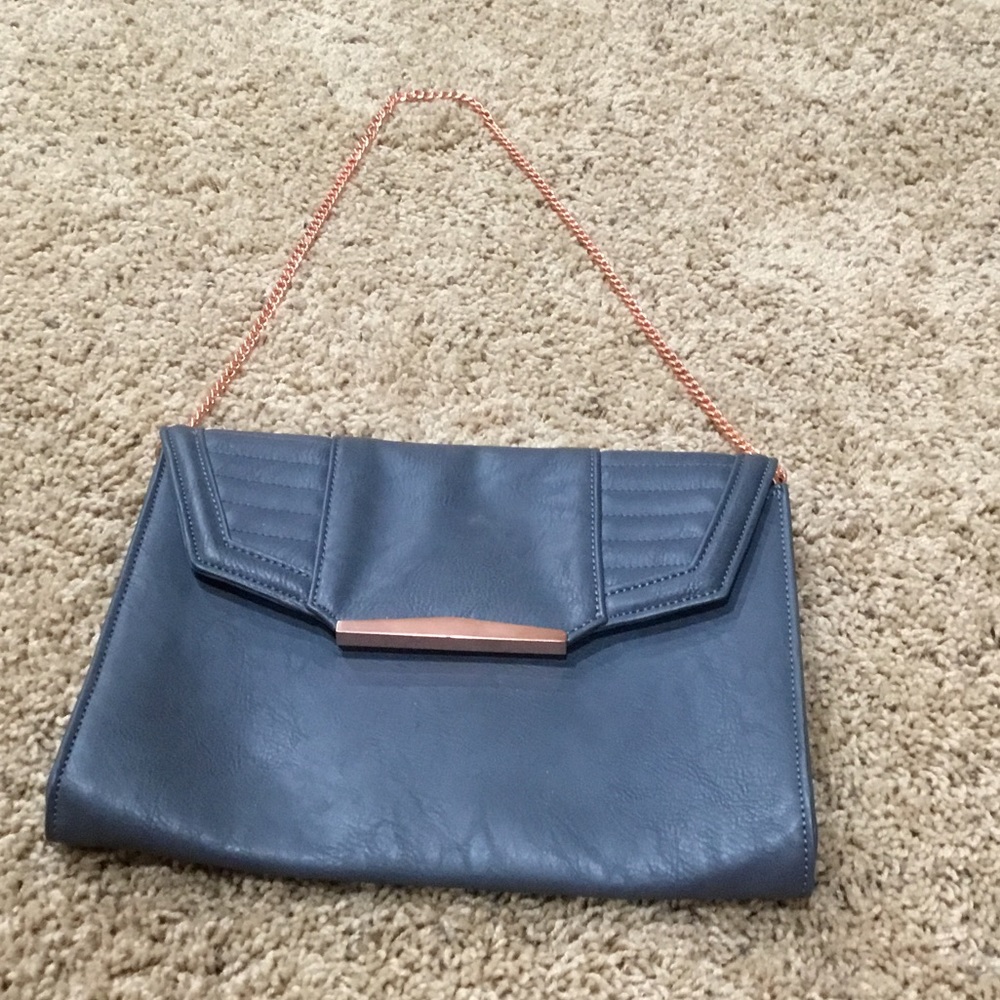 Danielle Nicole Beautiful Blue/Grey Shoulder Purse - image 2